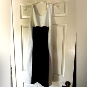 Lauren by Ralph Lauren sleeveless black/white dress sz 16